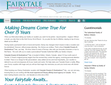 Tablet Screenshot of fairytaledestinations.com